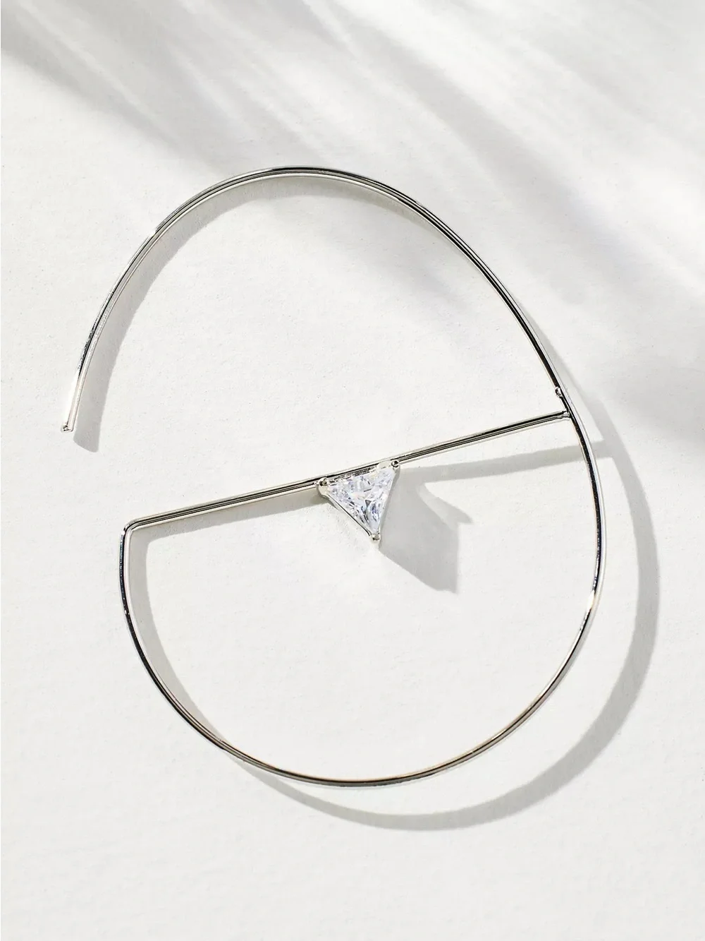 New Anthropologie Thin Hoop Geometric Earrings